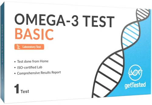 GetTested - Test oméga-3 basique | Kit de prélèvement d'échantillons à domicile | Index oméga-3 et analyse des acides gras | Privé et sécurisé | Résultats testés en laboratoire |
