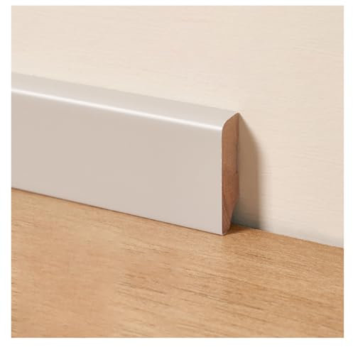 Skirting Baseboard Easy to Cut and Clean Skirting Boards, Solid Wood Wall Base Moulding Trim Covers and Trim Strips for Floor Wall Base and More，Safety and Environmental Protection(H 4cm/1.6in,L 10m/3