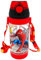 JXBBAAC Spider Gourde Enfant, 550ml Spider Bouteille d'eau avec Paille Bouteille Boissons Anti-Fuites Bouteille d'eau de Sport Réutilisable Gourde avec Poignée Gourde Enfant pour Ecole Maternelle