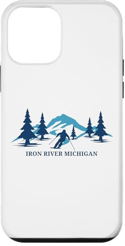 Iron River Michigan Ski Resort Skiing Skier Case for iPhone 12 mini