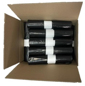 ★200 Bolsas Basura FUERTE SEDISAC PE 100% Reciclado UNE-EN15343 110L 90x105 45µm galga 180 Negras. (200 uds.) GTIN 8437027548055 Contribución al SCRAP, RD 1055/2022. ENV/2025/54349, con 0,016 €/Caja.