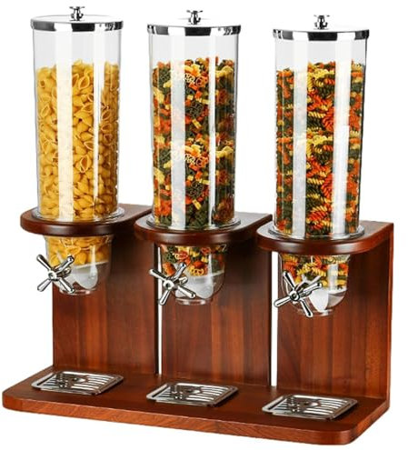 Dispensador de alimentos secos de gran capacidad para cereales, granos, nueces y aperitivos, solución de almacenamiento de encimera que ahorra espacio
