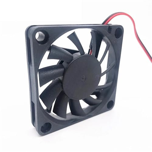 TKGMGTN Ventilador de refrigeración USB for CPU de Ordenador, 6010, 60 mm, 60 x 60 x 10 mm, 5 V, 12 V, 24 V, con USB de 2 Pines.(5V USB,Oil Bearing_NO RGB)