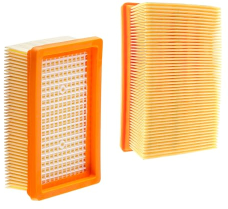 Kaiyaner 2 Pack Filtre pour Kärcher WD4 WD5 WD6 MV4 MV5 MV6 WD5P WD6P Premium Aspirateur KFI 4410 Filtre Plissé Plat de Remplacement pour Kärcher