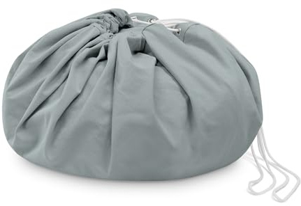 Ehrenkind® 2in1 Spieldecke & Spielzeugsack Ø 150 cm aus Bio-Baumwolle | Kinder Spieldecke mit Aufbewahrung | Robust & Waschbar | Kinderzimmer Ordnung & Spielspaß | Jade