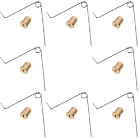 SOIMISS Kupfer Druckknopf Federclips für Angelstuhl Beine V-förmige Stuhlbein Federn 8 Stück Federstift Ersatzteile für Angelstuhl und Gartenstuhl