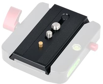 Sanpyl Sliding Quick Release Plate Replacement Camera Mount with 1/4 Inch and 3/8 Inch Mounting Screws, for 501 502 577 701 Ball Heads