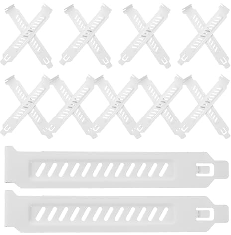 TEMPNAP 20 St Pci Slot Cover med Skruvar för Datorchassi Hårt Metallfilter Bracket Ventilerad och Dammresistent Pci Expansionstäckplåt för Pc-tillbehör
