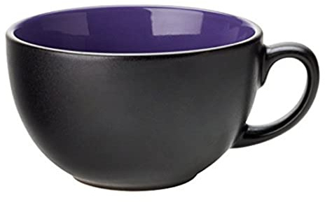 Utopia Barista Cappuccinotassen Indigo 340 ml – 6 Stück | Porzellan-Kaffeetassen, Barista-Stil Kaffeetassen, Geschirr