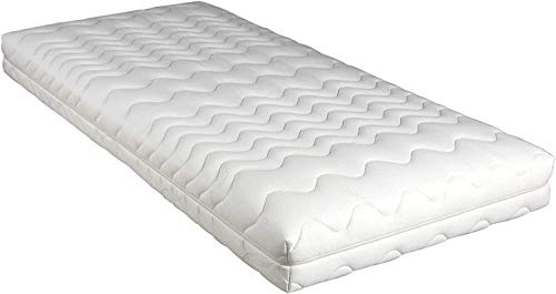 M.K.F. Florence Premium Matratze 160x200 cm 7-Zonen TonnenTaschenfederkernmatratze, atmungsaktiv, Bezug waschbar, 160x200 cm Härtegrad H2 oder H3 Matratze. Unsere Beste Federkernmatratze.