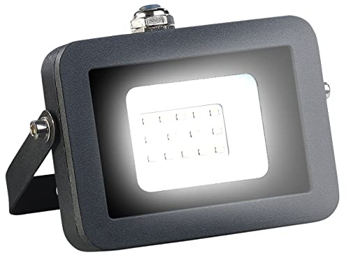 Luminea Strahler außen: Wetterfester LED-Fluter, 10 W, 900 lm, IP65, 6.500 K, tageslichtweiß (Arbeitsleuchte LED, Strahler Außenbeleuchtung, Tageslicht)