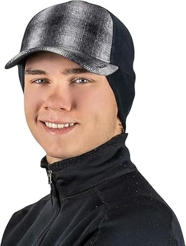 TrailHeads Cap Herren für den Winter– Basecap Herren mit Herunterklappbaren Ohrwärmern