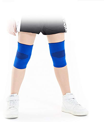 Omenluck 1 Pair Children Knee Support Kids Knees Sleeve Sports Protecting Pads For Running Cycling Basketball