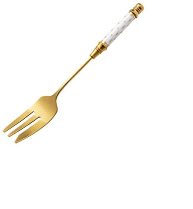 Fruchtgabel Vintage Besteck Edelstahl Gold Kuchengabel Dessert Obstgabel Keramik Langer Griff for Gebäck in Party Snables Gabeln Registerkarte Gabeln, Haus & Garten Günstige Gabeln, hochwertige Haus &