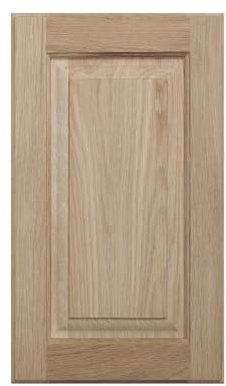 ONESTOCK 17.75W x 23H Unfinished Oak Kitchen Cabinet Door Replacement, Raised Panel