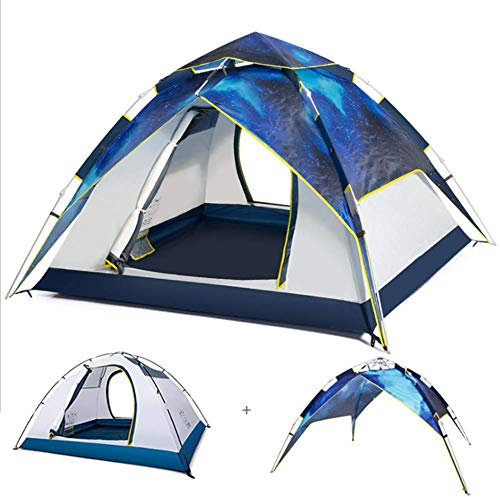 Automatisches 3-in-1-Familien-Pop-Up-Zelt für 4–6 Personen, Festival-Pop-Up-Zelt, Strandmuschel, tragbare Zelte, wasserdicht, für Reisen, Strand, Grillen, Park, Angeln, sofortiger Sonnenschutz,