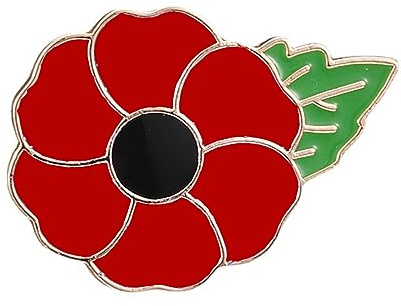 Red Poppy Brooch Pin - Remembrance Day Jewelry, Memorial Gift, Flower Badge For Women, Men, And Veterans