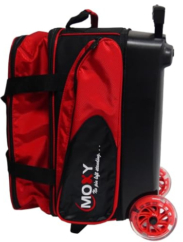 Moxy Blade Premium Double Roller Bowling Bag- Red/Black