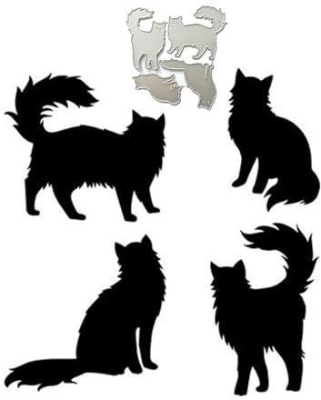 Metall Stanzformen Tier Katze Stanzformen Schablonen DIY Stanzschablone für Scrapbook Album Papier Karte Prägung Handwerk Metall Stanzformen für Scrapbooking