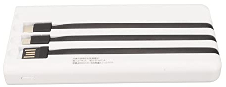 Caricabatterie Solare Power Bank, Caricatore per Telefono Solare da 20000 MAh con Display Torcia Doppia Porta di Uscita Caricatore Portatile per Telefono a Energia Solare (WHITE)