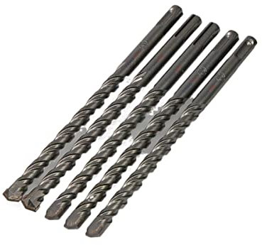 5 Stück 210 Mm Steinbohrer SDS Plus Schaft Hartmetall Flachspitze 6 Optionen Durchmesser 6 Mm |8mm |10mm |12mm |14mm |16mm (Color : 16mm, Size : 210mm)