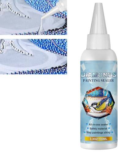 GNAUMORE Sigillante Diamond Painting,Colla per Diamond Painting,Diamanti Painting Colla,Colla per Pittura con Diamanti,Sigillante per Pittura con Diamanti,Colla per Pittura con Diamanti 100ml