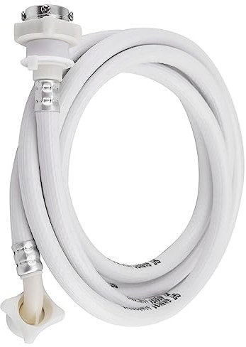 Pssopp Water Inlet Hose High Pressure Resistant PVC Thickened Connector Flexible Tube for Automatic Washer White Long Length (3 Meters / 9.8 Feet)
