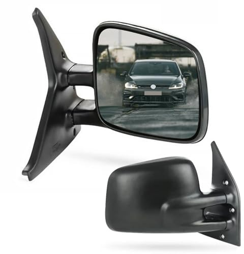 Kistrba Außenspiegel Spiegel Rechts Ersatz für VW T4 Transporter 1996-2003 Manuell, Seitenspiegel Komplettsets mit Konvex Glas, Nicht Beheizt, Ersatz OE# 701857508F