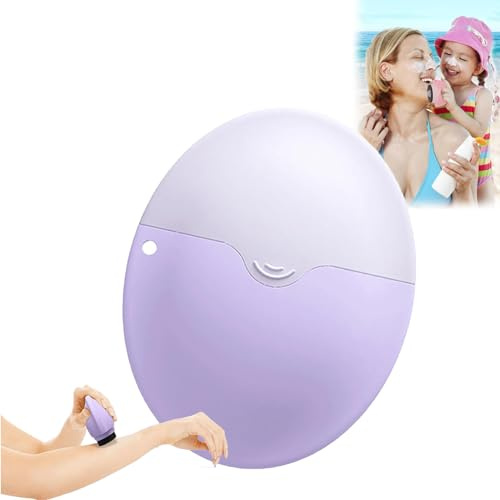 Nachfüllbarer Roll On Sonnencreme Applikator Für Kinder Sonnencreme Rolle Auffüllbar Nachfüllbarer Roll on Schwamm Applikator Lotion Applikator Sonnenschutzpinsel Sonnenmilch Applikator (Lila)