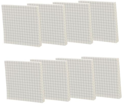 NUOBESTY Multifunktionale Haftnotizen 8 Stück Quadratisch Selbstklebend Notizblock Kompakt Robust Für Büro Schule Haushalt