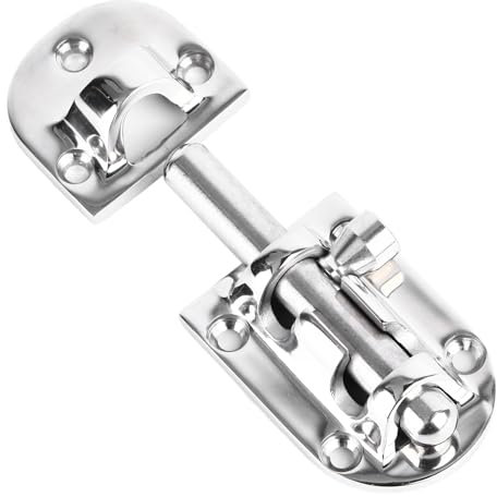 Stainless Steel Door Latch Door Barrel Bolt Latch Slide Bolt Gate Lock Hasp Cabinet Door Latch Lock Marine Boat Door Window Lock Latch