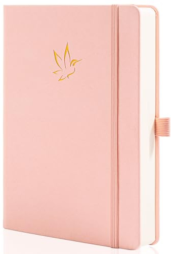 MGGAO Notizbuch mit Linien, Notizbücher mit Festem Einband zum Schreiben | College-Liniert mit 320 Nummerierten Seiten, 100 g/m² Dickes Papier, Format A5, Notizbuch für Arbeit, Geschäft und Studium