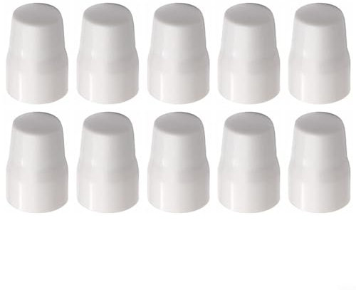 WIIYENA Radiator Valve Cap, Easy Push-Fit Replacement Radiator Valve Cover Decorative Shower Heater Tap Triangular Valve Pipe Boiler Protector(10pc)