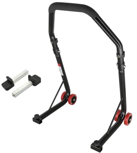SEFIS D18 Motorradständer Set Hinterrad Motorradheber Serviceständer Heck motorrad montageständer hinten motorrad ständer set motorrad aufbocken (Schwarz, Standard)
