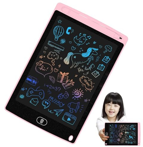 Tavoletta grafica LCD, tavoletta grafica LCD per bambini | Tablet LCD educativo da 8,5 pollici | Tavolette da disegno colorate per il compleanno di Capodanno, per i bambini