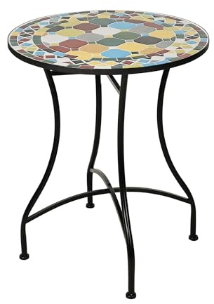 WELL HOME MOBILIARIO & DECORACIÓN Mesa Bistro diseño Mosaico Ø60x71cm