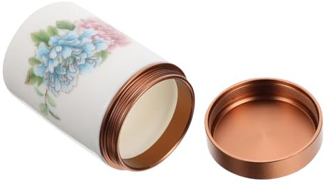 Mikinona Keramischer Teebehälter Mit Luftdichtem Deckel Dekorative Tee-storage-box Für Zuhause Büro Und Gastronomie Versiegelt Und Tragbar Für Teeliebhaber