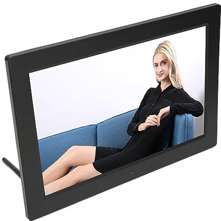 Plyisty Orologio Digitale per Grandi Display Anziani, Diffusi Ad Alta Risoluzione 12 Ricordi di Allarme 12 -colle -auto dim dim demenzuhr per Muro (Spina europea)