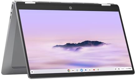 HP Chromebook x360 14 | Intel® Core™ i3-N305 | Intel® UHD Graphics | 8 GB RAM | 256 GB UFS Storage | FHD (1920 x 1080) Touchscreen Display | Chrome OS | Silver | 14b-cd0000na