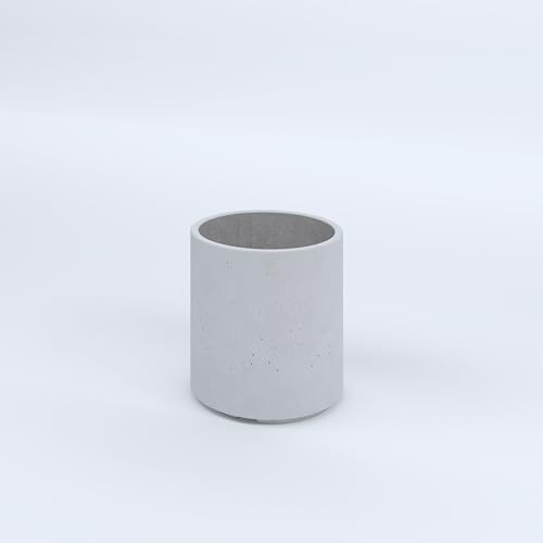 FLORESPIRA FIORIERE IN CEMENTO LISCE CILINDRO PIEDINI ACQUASTOP DIAM. CM47X50H BIANCO
