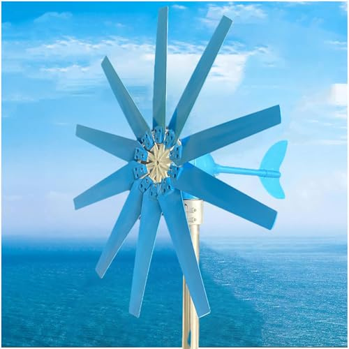 Wind Turbine Generator for Home Street Lighting - 10 Blades Horizontal Magnetic Levitation Windmill Power Generator for Home, Farm, RVs, Boats - 24V