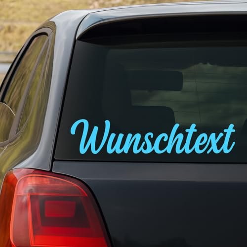 Wunschtext Aufkleber Auto – individuelle Sticker – selbst gestalten – Namensaufkleber wetterfest