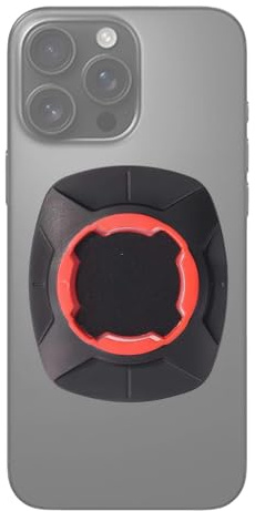 Lumi Zenva Adaptateur Universel Compatible pour Quad Lock Autocollant Support Fixation Rapide pour Smartphone Moto Vélo Voiture et Accessoires Résistant et Sécurisé pour Coque Quad Lock Rouge (Rouge)