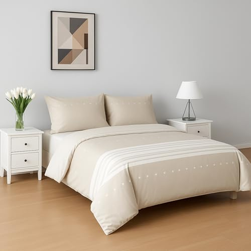 MANEMI Funda nordica 240x220cm, Funda nordica Cama 150, Juegos de nordicas con Funda de cojin 50x75cm, 100% Poliester, Funda con Cremallera, sueva y Transpirable