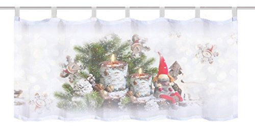 Home fashion WEIHNACHTSWICHTEL Cafehaus, Stoff, rot, 45 x 120 x 0,1 cm