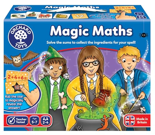 Orchard Toys Magic Maths , Magic Ink Reveals the Answer, Educational Maths Game, Practice Addition and Subtraction, Ages 5-7