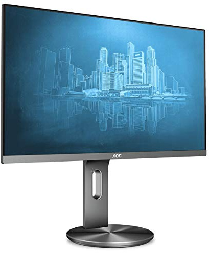 AOC Q2790PQU Monitor da 27 IPS, Frameless, QHD 2560x1440, 4 msec., 1 VGA, 2 X HDMI, 1 DP, 4 Porte USB, Speaker, Base Regolabile in Altezza, Grigio