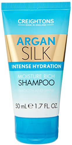 Creightons Argan Silk Intense Hydration Moisture Rich Shampoo, 50ml - Professionally formulated with Argan Oil from Morocco, Replenishes Moisture for Strength & Shine. For all hair types.