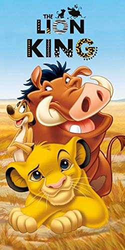 Jerry Fabrics Disney König der Löwen Strandtuch Badetuch 70cm x 140cm