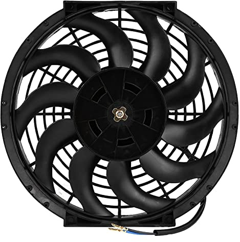 Universal Elektrolüfter Motorlüfter Kühlerlüfter, 12 Zoll, 80W, Push Pull Kühler, mit 10 Blättern, PKW-Montagezubehör